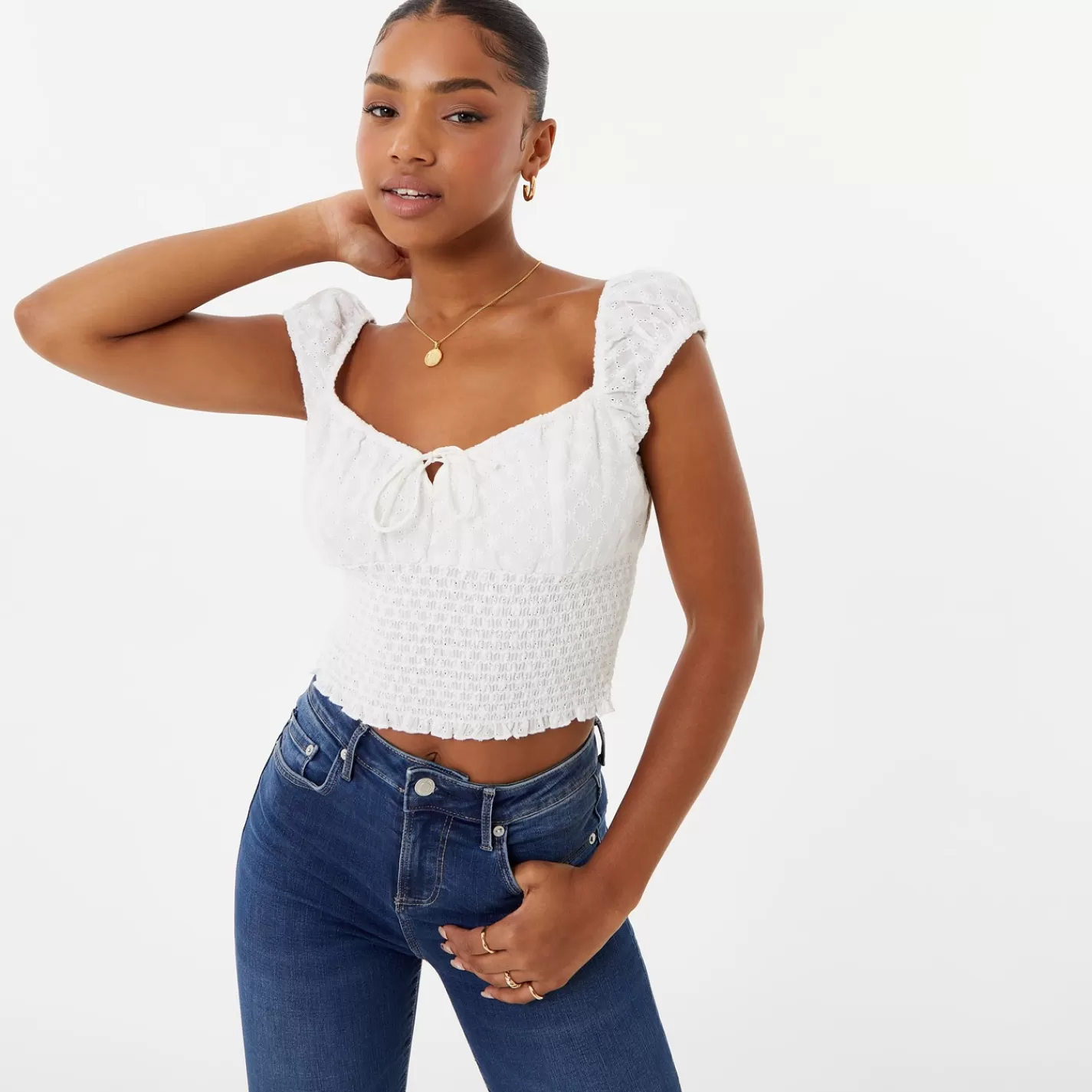 Discount Broderie Prairie Top Women Tops & Shirts