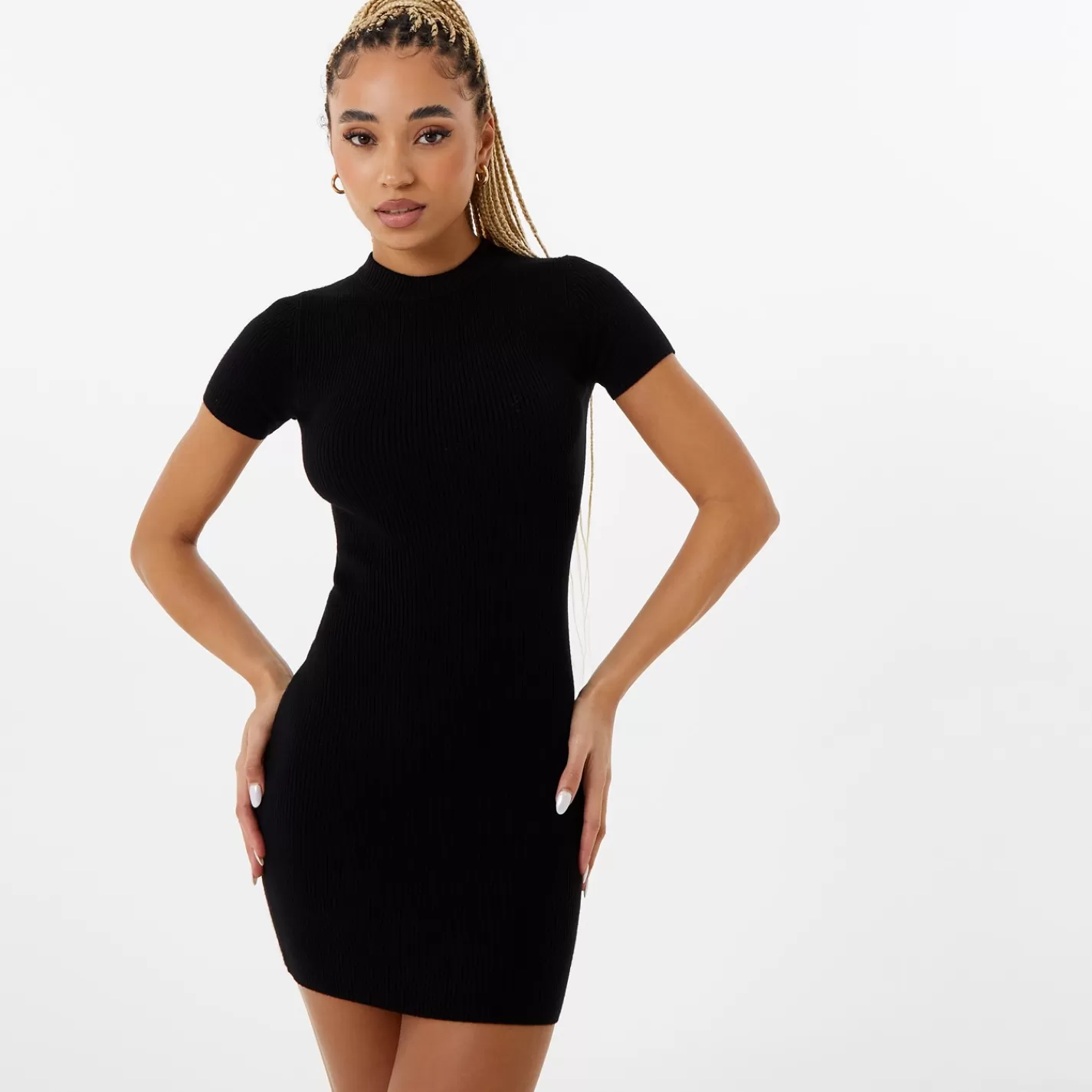 Best Sale Ribbed Mini Dress Women Dresses